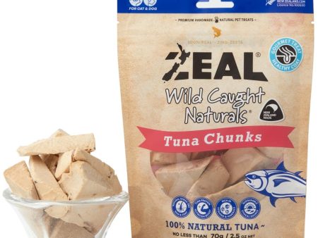 Zeal Wild Caught Naturals Tuna Chunks Grain-Free Treats For Cats & Dogs 70g Discount