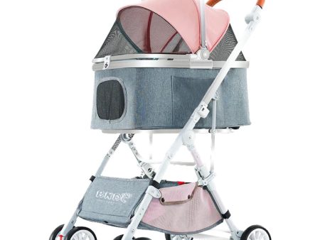 BNDC Pet Stroller 103 For Cats & Dogs (Pink) Discount