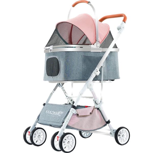 BNDC Pet Stroller 103 For Cats & Dogs (Pink) Discount