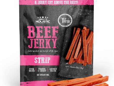 20% OFF: Absolute Holistic Beef Jerky Strip Dog Treats 100g Cheap