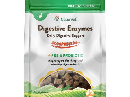 15% OFF: NaturVet Scoopables Digestive Enzymes Digestive Support Cat Supplement 5.5oz Online now