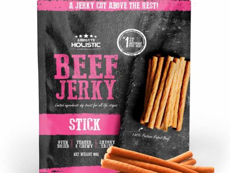 20% OFF: Absolute Holistic Beef Jerky Stick Dog Treats 100g Supply