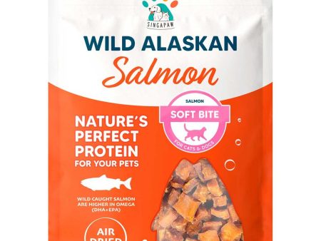 Singapaw Wild Alaskan Salmon Soft Bite Air-Dried Treats For Cats & Dogs 70g Sale