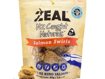 Zeal Wild Caught Naturals Salmon Swirls Grain-Free Treats For Cats & Dogs 85g Supply