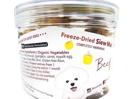 BossiPaws Dim Sum Siew Mai Beef Grain-Free Freeze-Dried Dog Treats 50g Supply