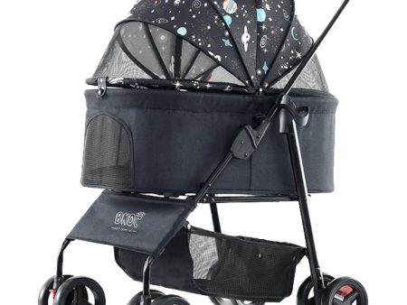 BNDC Pet Stroller 107 For Cats & Dogs (Sky) Fashion