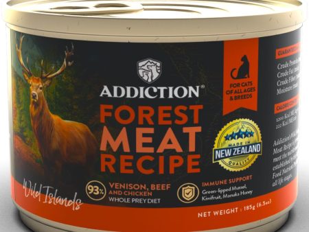 23% OFF: Addiction Wild Islands Forest Meat Venison, Beef & Chicken Grain-Free Canned Cat Food 185g Fashion