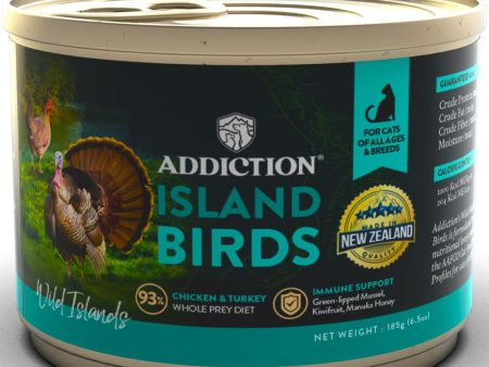 23% OFF: Addiction Wild Islands Island Birds Chicken & Turkey Grain-Free Canned Cat Food 185g Online Hot Sale