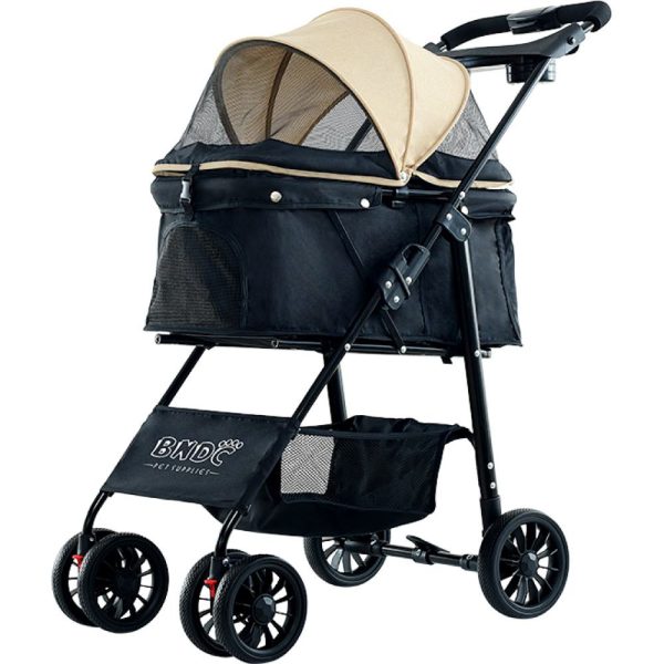 BNDC Pet Stroller 102 For Cats & Dogs (Khaki) on Sale