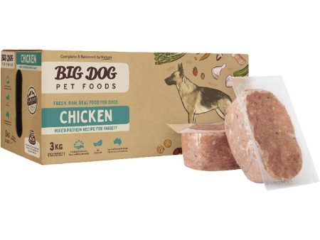 Big Dog BARF Chicken Grain-Free Frozen Raw Dog Food 3kg Fashion