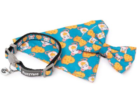 FuzzYard Cat Collar, Bandana & Bowtie Fashion Pack (Cheesy Hearts) Cheap