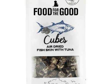 25% OFF: Food For The Good Fish Skin With Tuna Cubes Air-Dried Treats For Cats & Dogs 120g on Sale