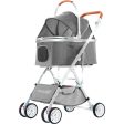 BNDC Pet Stroller 103 For Cats & Dogs (Grey) Online now