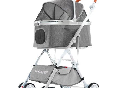 BNDC Pet Stroller 103 For Cats & Dogs (Grey) Online now