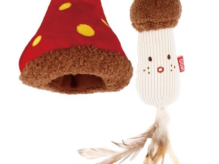 GiGwi Meow Than 1 Catnip Plush Cat Toy (Mushroom Cap With Stem) on Sale