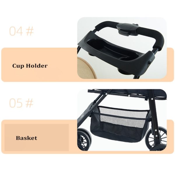 BNDC Pet Stroller 102 For Cats & Dogs (Khaki) on Sale