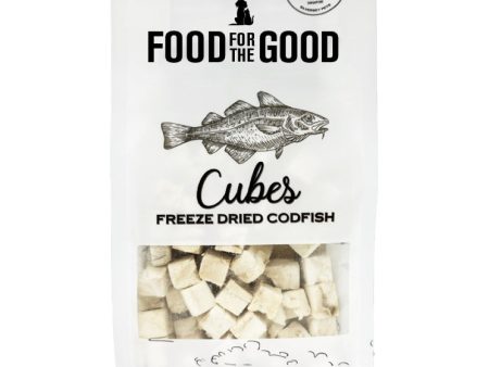 25% OFF: Food For The Good Codfish Cubes Freeze-Dried Treats For Cats & Dogs 50g Sale