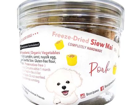 BossiPaws Dim Sum Siew Mai Pork Grain-Free Freeze-Dried Dog Treats 50g Hot on Sale