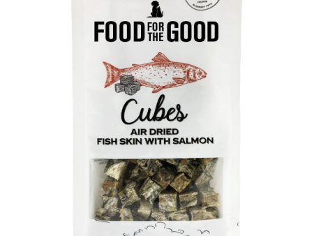 25% OFF: Food For The Good Fish Skin With Salmon Cubes Air-Dried Treats For Cats & Dogs 120g Discount