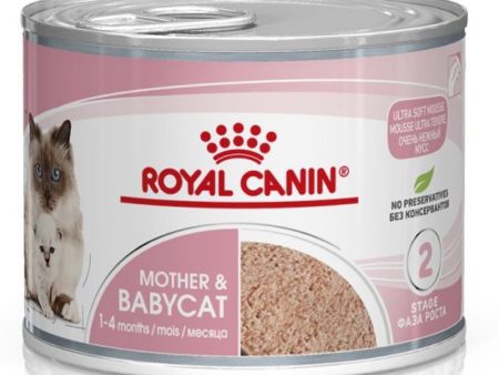 15% OFF: Royal Canin Mother & Babycat Mousse Canned Cat Food 195g on Sale