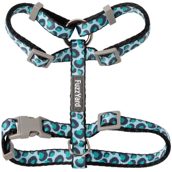 15% OFF: FuzzYard Cat Harness & Leash Walking Set (Wild One Aqua) Online now