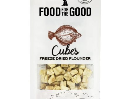 25% OFF: Food For The Good Flounder Cubes Freeze-Dried Treats For Cats & Dogs 40g For Cheap