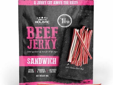 20% OFF: Absolute Holistic Beef Jerky Sandwich Dog Treats 100g Sale