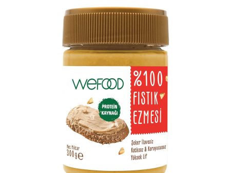 Wefood Şekersiz Sade %100 Fıstık Ezmesi 300 gr 3 lü Hot on Sale