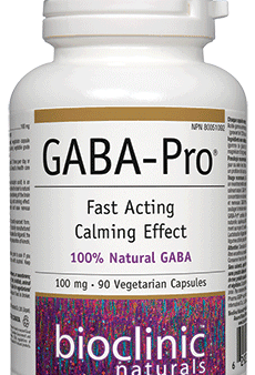 Bioclinic Naturals GABA-Pro 100mg 90 Vegetarian Capsules For Cheap