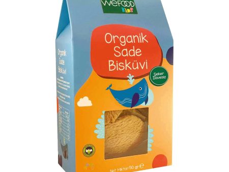 Wefood Kids Organik Sade Bisküvi 50 gr (Tereyağlı) on Sale