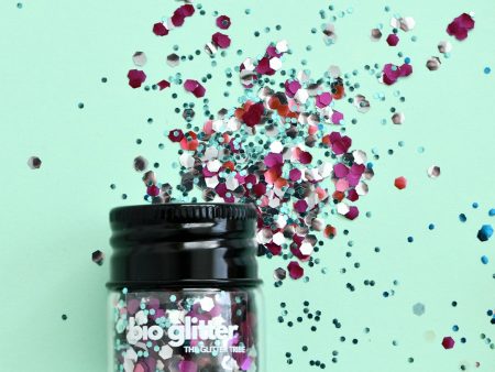 The Glitter Tribe - Biodegradable Glitter Glass Jar - Forrest Berry (10g) For Discount