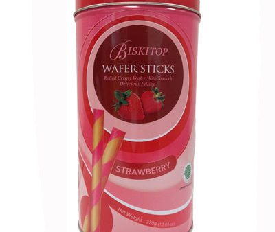 Biskitop Strawberry Cream Roll Wafer For Sale