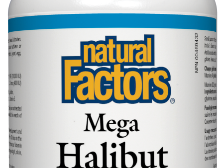 Natural Factors Mega Halibut Liver Oil 180 Softgels Cheap