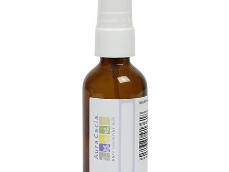 Aura Cacia Empty Glass Mister Bottle With Writable Label and Cap 2fl oz Online Sale