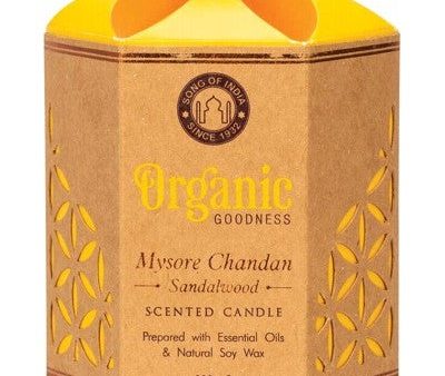 Organic Goodness - Natural Soy Wax Candle - Mysore Chandan Sandalwood (200g) Online Hot Sale