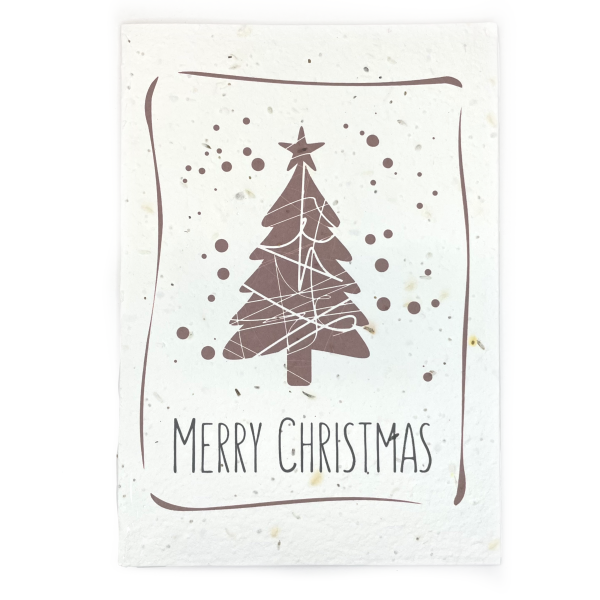 Bare & Co. - Seeded Christmas Card - Neutral Christmas Tree Online now