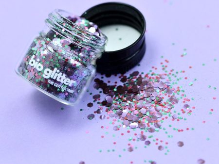 The Glitter Tribe - Biodegradable Glitter Glass Jar - Secret Garden (10g) Online now