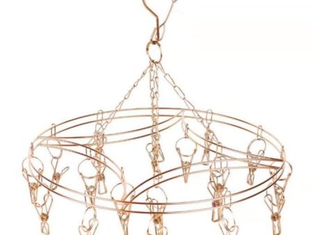 Bare & Co. - FULL 316 Grade Stainless Steel Peg Hanger - Curve Design - Rose Gold (20 pegs) Sale