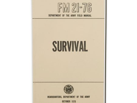 US Army - Survival FM 21-76 Online Hot Sale