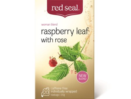 Red Seal - Raspberry Leaf with Rose Tea (20 Teabags) Online now