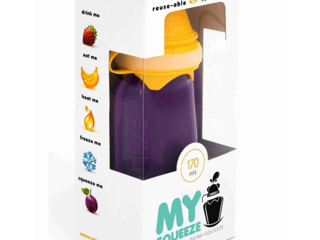 My Squeeze - Reusable Food Pouch - Purple (170ml) Online now