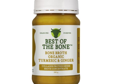 Best of the Bone - Grass-fed Beef Bone Broth Concentrate - Turmeric and Ginger (390g) Hot on Sale