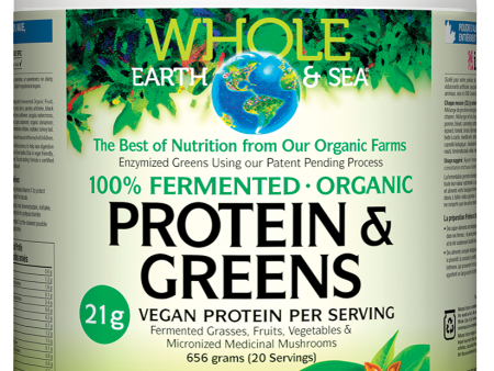 Whole Earth & Sea 100% Fermented Protein & Greens Organic Vanilla Chai 656g Discount