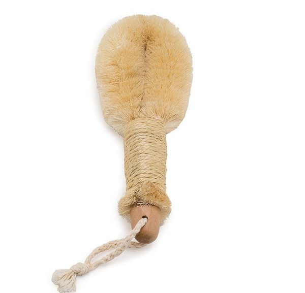 Bare & Co. - Eco Body Brush with Nelumbo Handle and Sisal Bristles For Sale