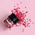 The Glitter Tribe - Biodegradable Glitter Glass Jar - Blush Red (10g) Online now