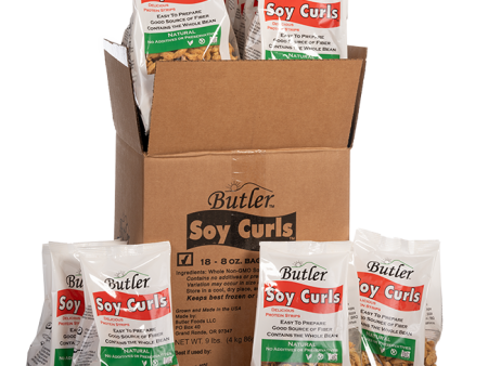 Butler Soy Curls - Bulk Full Case - 18 Pack of 8oz Bags Online now