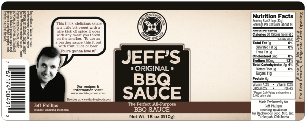 Jeff s Original BBQ Sauce - Single Bottle Online Sale