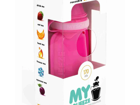 My Squeeze - Reusable Food Pouch - Pink (170ml) Supply