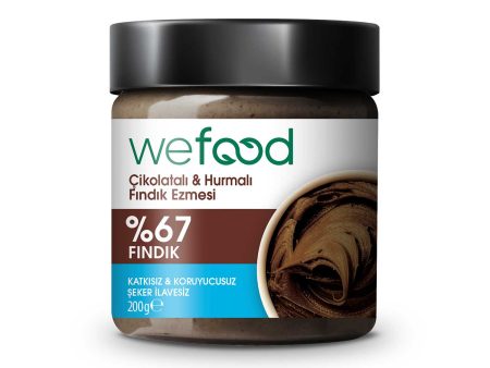 Wefood Çikolatalı Hurmalı Fındık Ezmesi (Şekersiz, Katkısız) 200 gr 3 lü For Cheap