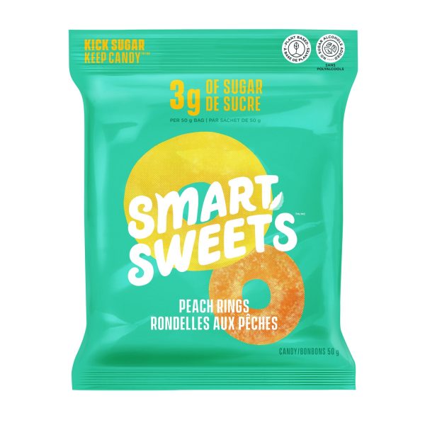 Smart Sweets Peach Rings 50g Online Sale